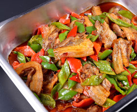 青椒炒回锅肉